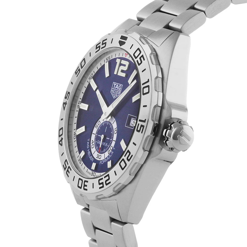 Tag Heuer Formula 1 Calibre 6 Automatic Blue Dial Silver Steel Strap Watch - WAZ2014.BA0842