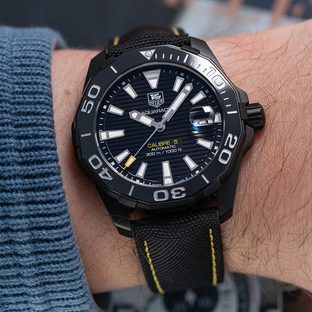 Tag Heuer Aquaracer Black Dial Watch- WAY218A.FC6362