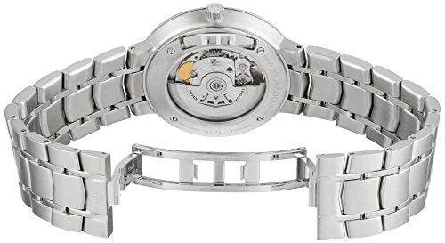 Movado 1881 Automatic Silver Dial Silver Steel Strap Watch- 606915