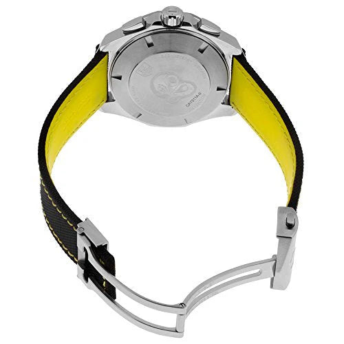 Tag Heuer Aquaracer Automatic Chronograph Black Dial Black Nylon Strap Watch- CAY211A.FC6361