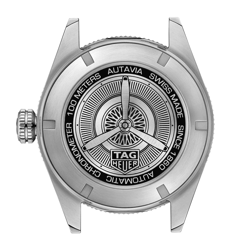 Tag Heuer Autavia Automatic Blue Dial Silver Steel Strap Watch- WBE5116.EB0173
