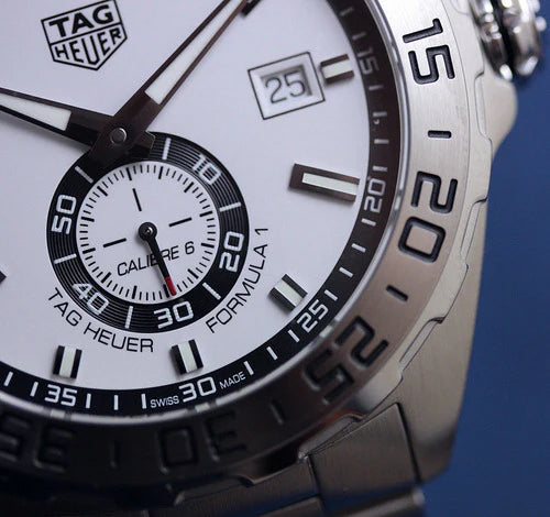 TAG Heuer Formula 1 Automatic White Dial Silver Strap Watch – WAZ2013.BA0842
