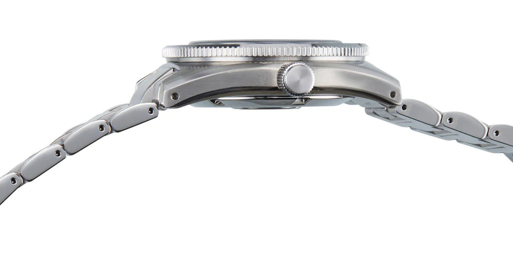 Seiko Prospex 1965 Modern Re Interpretation Automatic Black Dial Silver Steel Strap Watch- SPB143J1