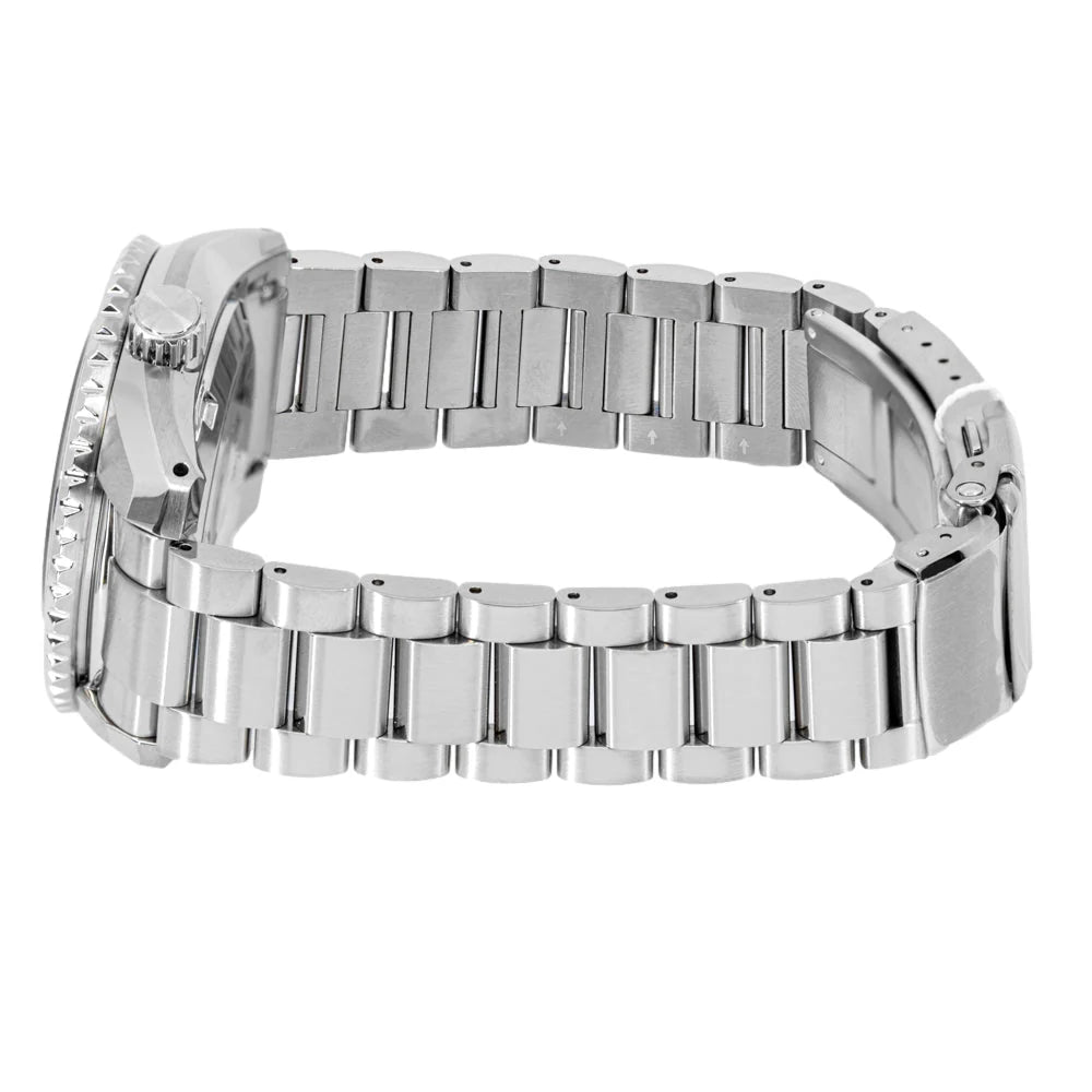 Seiko Prosprex Dark Depths GMT Automatic Black Dial Silver Steel Strap Watch- SPB383J1