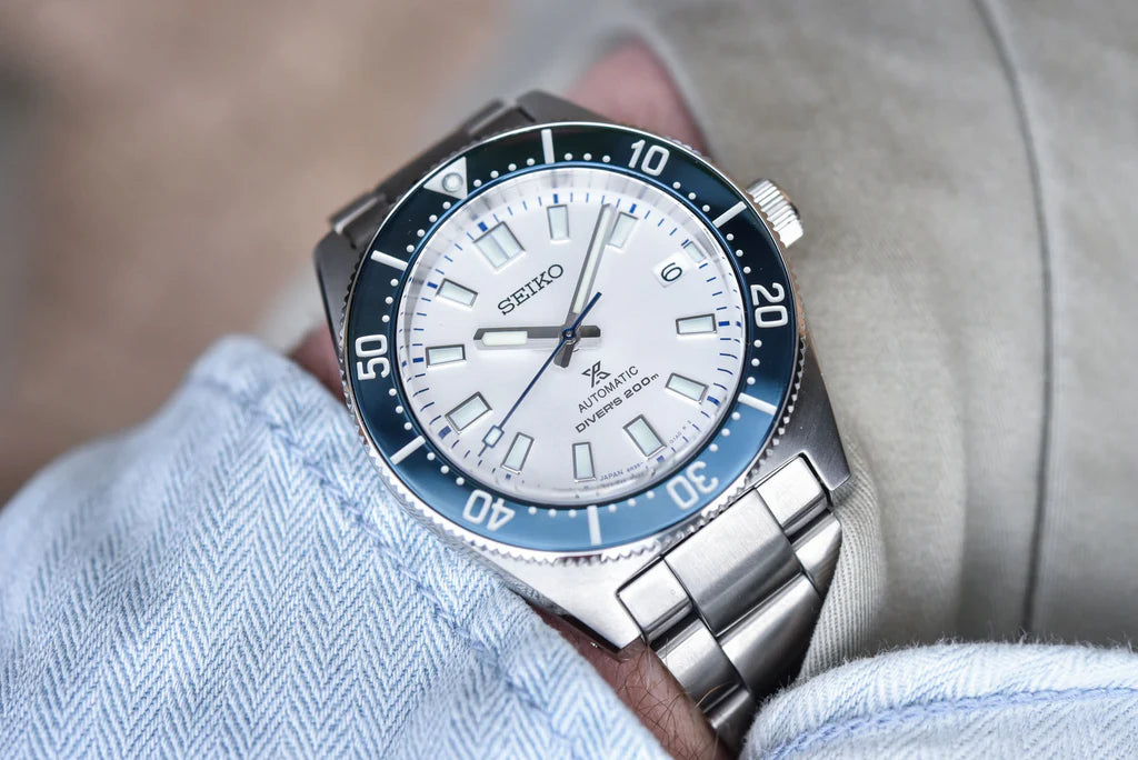 Seiko Prospex Diver 140th Anniversary Limited Edition White Dial Silver Steel Strap Watch- SPB213J1