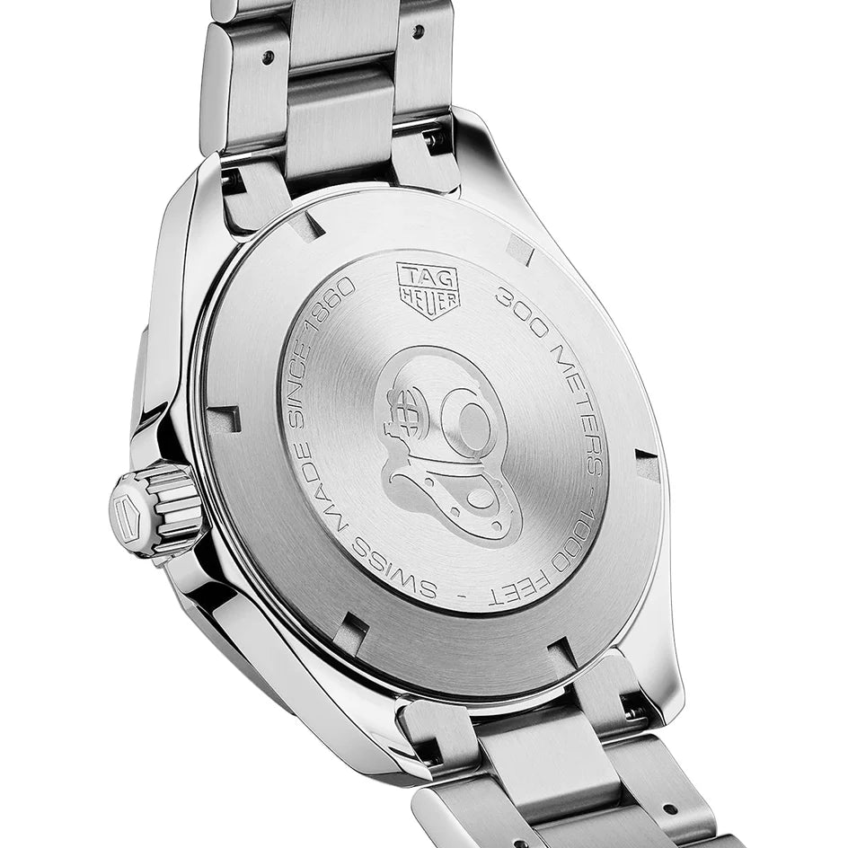 Tag Heuer Aquaracer Calibre 5 Blue Dial Silver Steel Strap Watch- WAY211C.BA0928