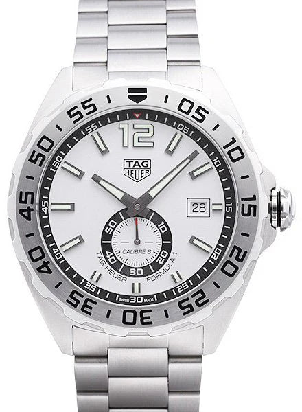 TAG Heuer Formula 1 Automatic White Dial Silver Strap Watch – WAZ2013.BA0842