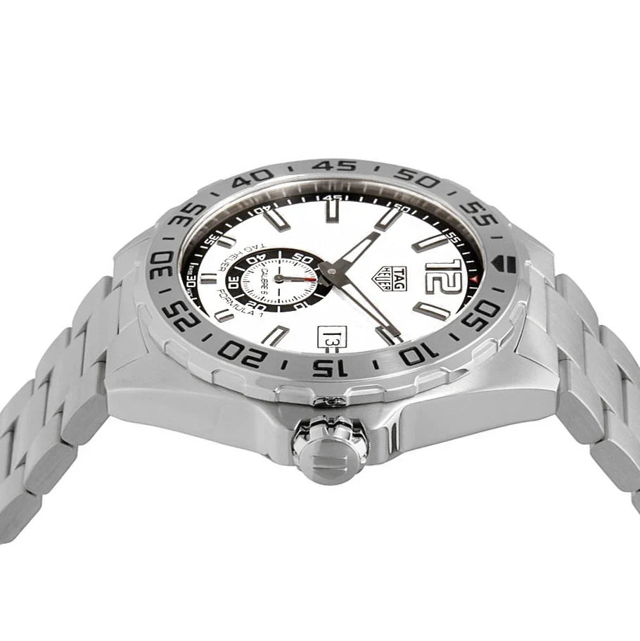 TAG Heuer Formula 1 Automatic White Dial Silver Strap Watch – WAZ2013.BA0842