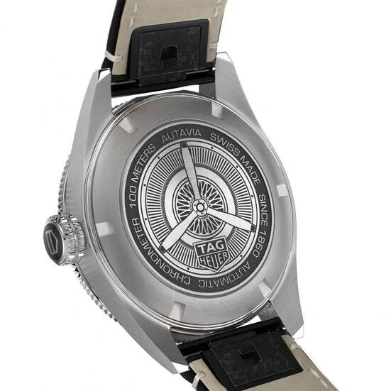 Tag Heuer Autavia Automatic Grey Dial Brown Leather Strap Watch- WBE5114.FC8266