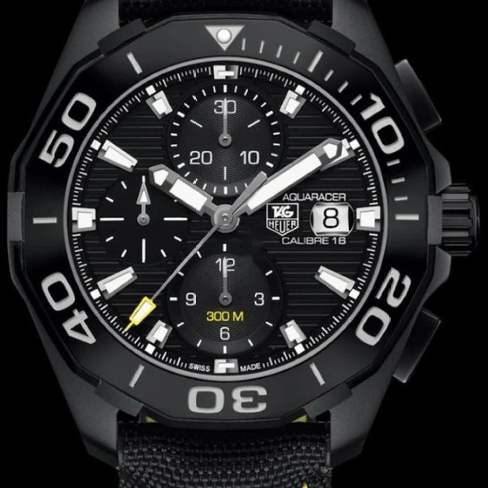 Tag Heuer Aquaracer PVD Black Dial Watch- CAY218A.FC6361