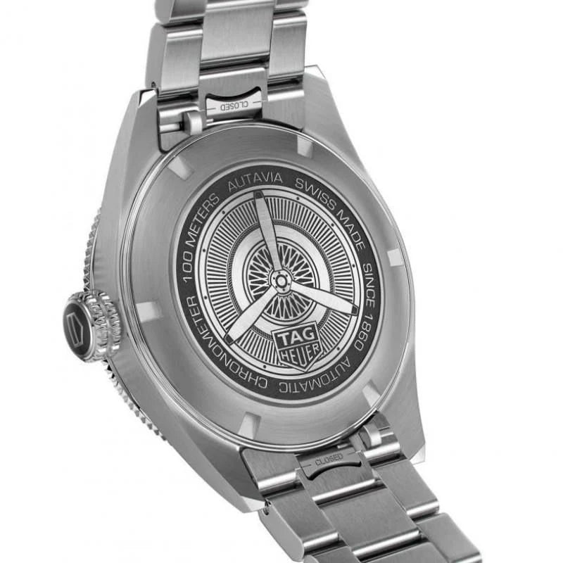 Tag Heuer Autavia Automatic Blue Dial Silver Steel Strap Watch- WBE5116.EB0173