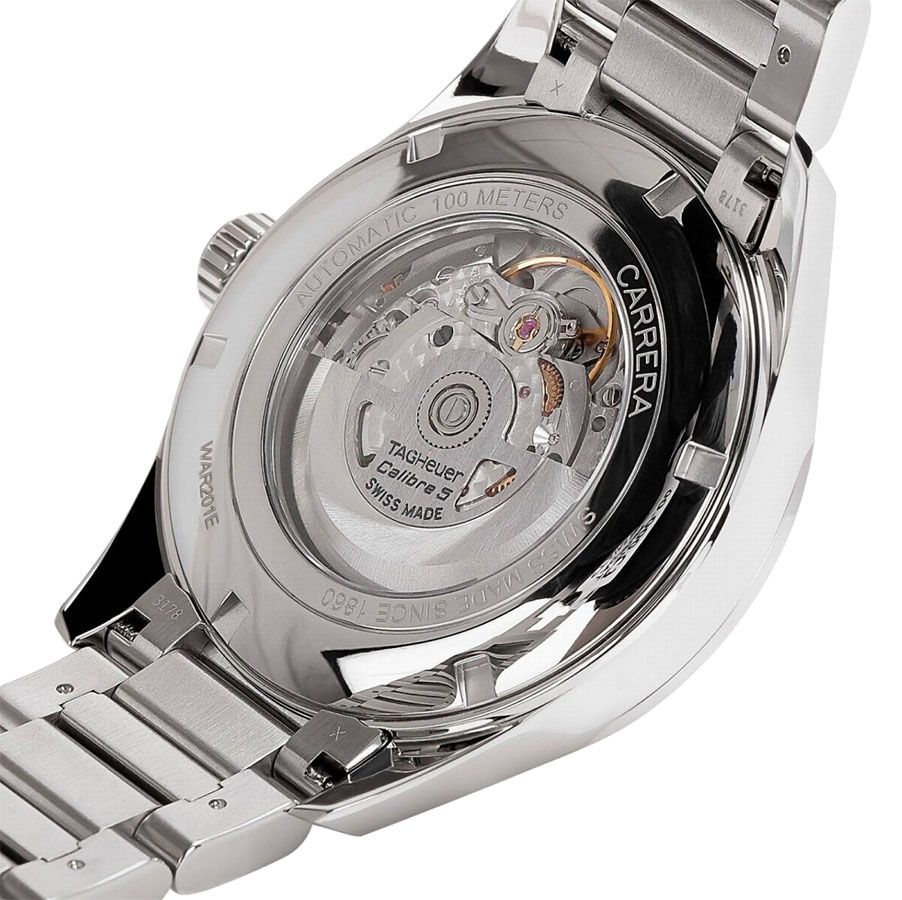 Tag Heuer Carrera Automatic Blue Dial Silver Steel Strap Watch- WAR201E.BA0723