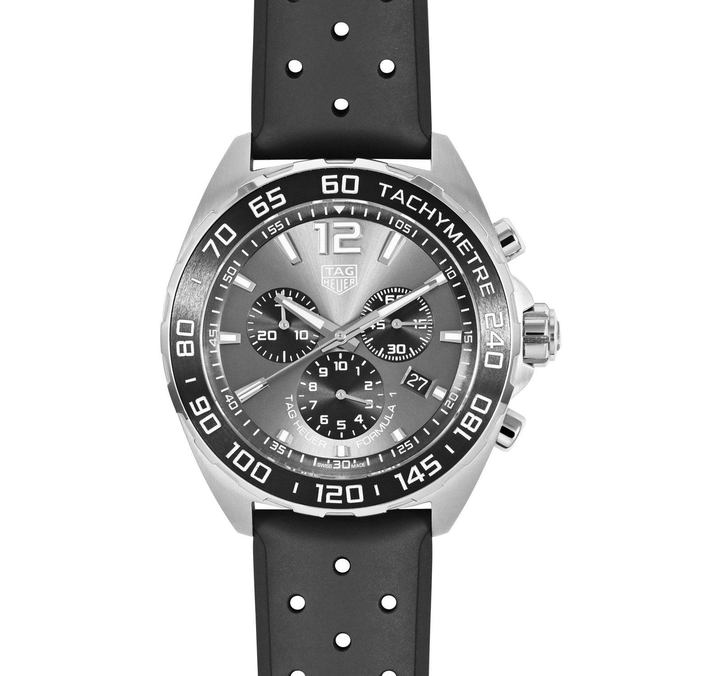 Tag Heuer Formula 1 Black Dial Black Rubber Strap Watch - CAZ1011.FT8024