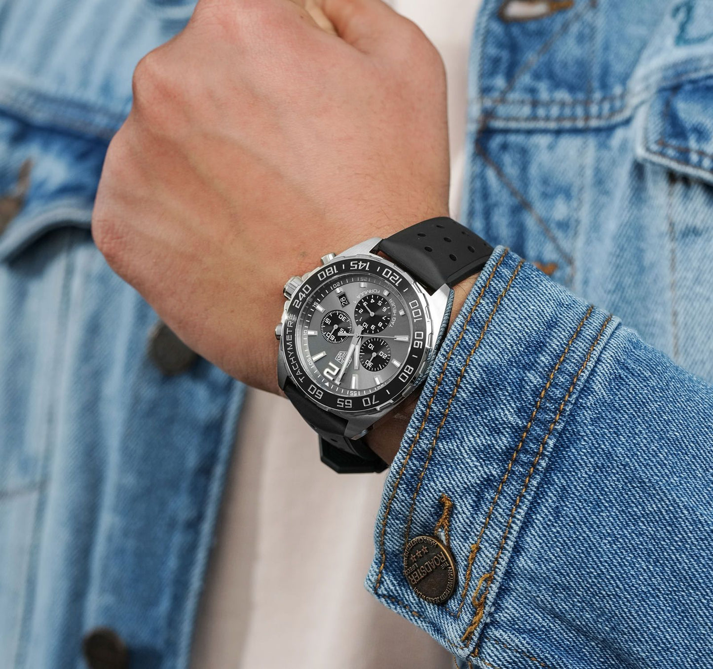 Tag Heuer Formula 1 Black Dial Black Rubber Strap Watch - CAZ1011.FT8024