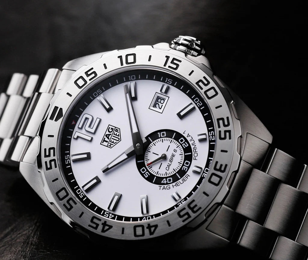 TAG Heuer Formula 1 Automatic White Dial Silver Strap Watch – WAZ2013.BA0842