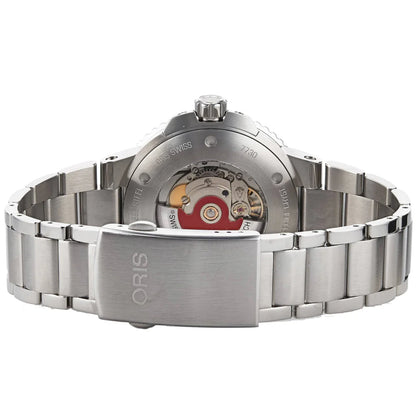 Oris Aquis Date Black Dial Silver Steel Strap 43.5MM Watch - 0173377304134-0782405PEB