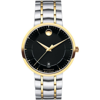 Movado 1881 Automatic Black Dial Two-Tone Watch – 606916