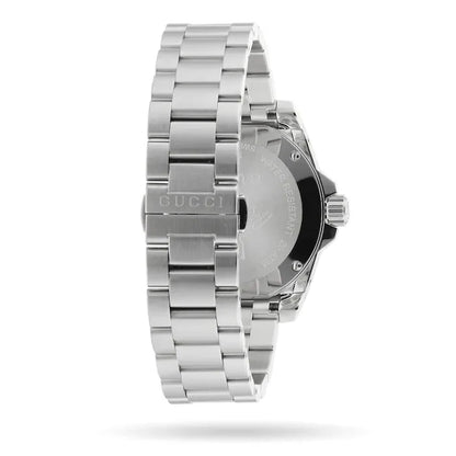 Gucci Dive Quartz White Dial Silver Steel Strap Watch - YA136336