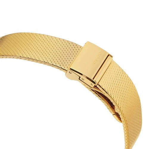 Gucci G-Frame Mother of Pearl Dial Yellow Gold Mesh Bracelet Watch - YA147410