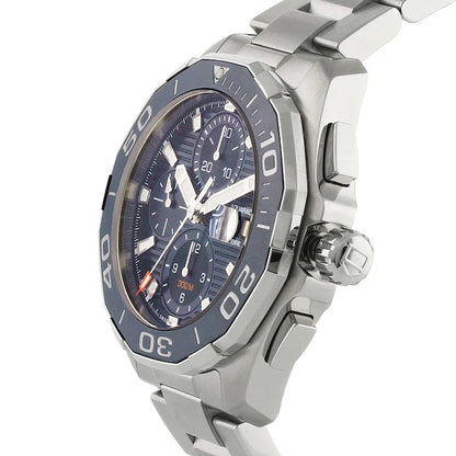 Tag Heuer Aquaracer Calibre 16 43mm Blue Dial Silver Steel Strap Watch- CAY211B.BA0927