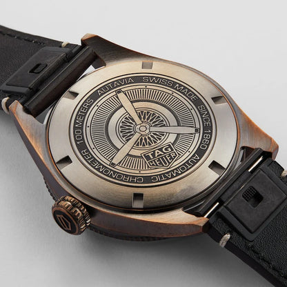 Tag Heuer Autavia Brown Dial Brown Leather Strap Watch - WBE5191.FC8276