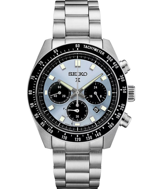 Men's Chronograph Solar Prospex Speedtimer Stainless Steel Bracelet Watch 41mm
