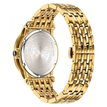Versace Palazzo Empire White Dial Gold Steel Strap Watch- VERD00318