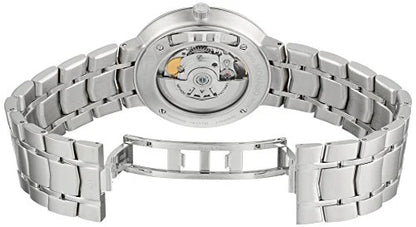 Movado 1881 Automatic Silver Dial Silver Steel Strap Watch- 606915