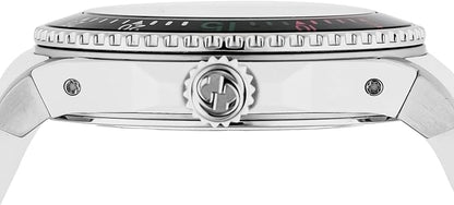 Gucci Dive Quartz White Dial White Rubber Strap Watch - YA136330