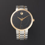 Movado 1881 Automatic Black Dial Two-Tone Watch – 606916