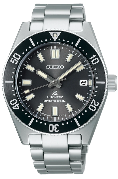 Seiko Prospex 1965 Modern Re Interpretation Automatic Black Dial Silver Steel Strap Watch- SPB143J1