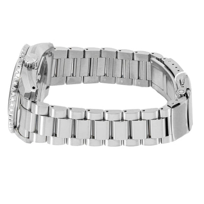 Seiko Prosprex Dark Depths GMT Automatic Black Dial Silver Steel Strap Watch- SPB383J1