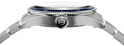 Tag Heuer Autavia Automatic Blue Dial Silver Steel Strap Watch- WBE5116.EB0173