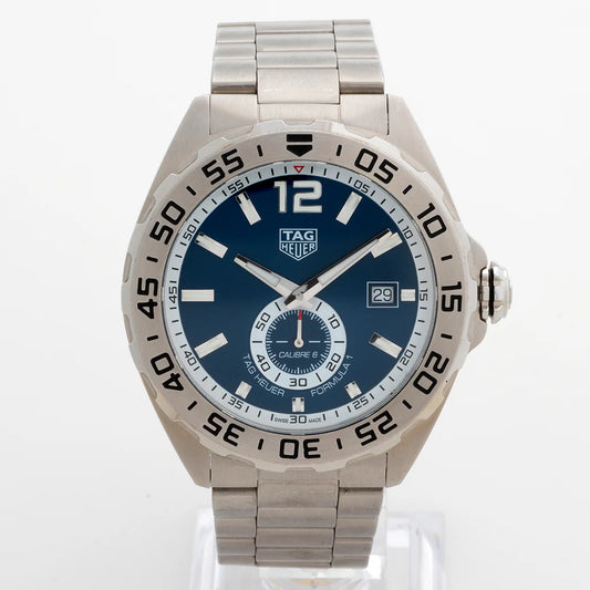 Tag Heuer Formula 1 Calibre 6 Automatic Blue Dial Silver Steel Strap Watch - WAZ2014.BA0842