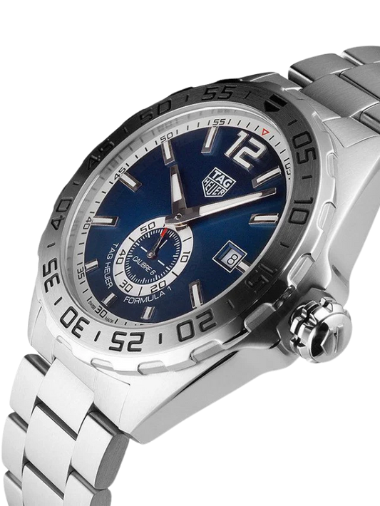 Tag Heuer Formula 1 Calibre 6 Automatic Blue Dial Silver Steel Strap Watch - WAZ2014.BA0842