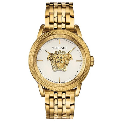Versace Palazzo Empire White Dial Gold Steel Strap Watch- VERD00318