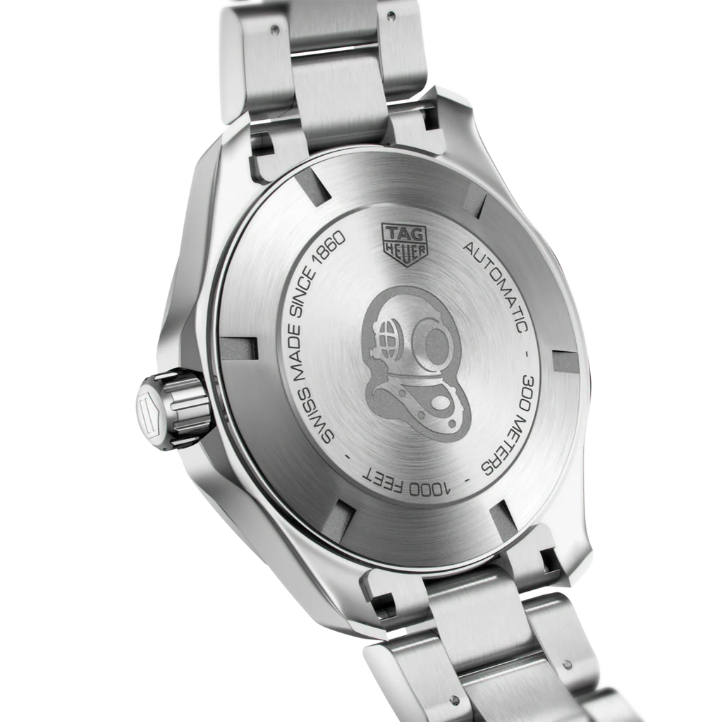 Tag Heuer Aquaracer Automatic Black Dial Silver Steel Strap Watch for Men - WAY2010.BA0927