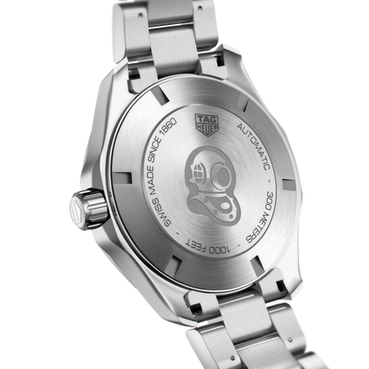 Tag Heuer Aquaracer Automatic Black Dial Silver Steel Strap Watch for Men - WAY2010.BA0927