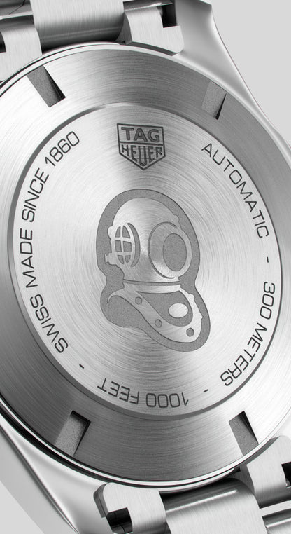 Tag Heuer Aquaracer Calibre 5 Automatic White Dial Silver Steel Strap Watch for Men - WAY2013.BA0927