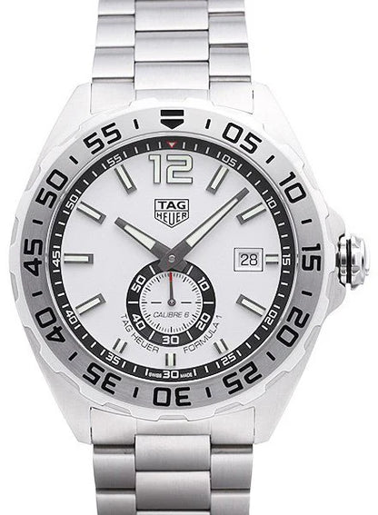 TAG Heuer Formula 1 Automatic White Dial Silver Strap Watch – WAZ2013.BA0842