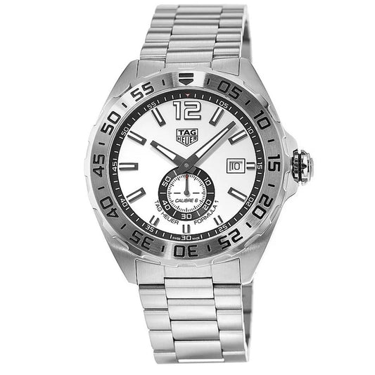TAG Heuer Formula 1 Automatic White Dial Silver Strap Watch – WAZ2013.BA0842
