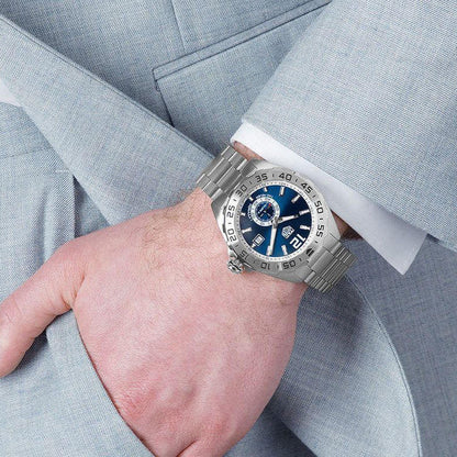 Tag Heuer Formula 1 Calibre 6 Automatic Blue Dial Silver Steel Strap Watch - WAZ2014.BA0842