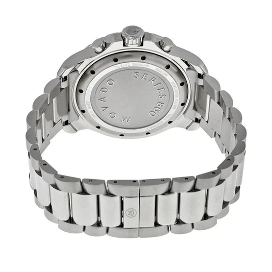 Movado Series 800 Chronograph Silver Dial Silver Steel Strap Watch- 2600111