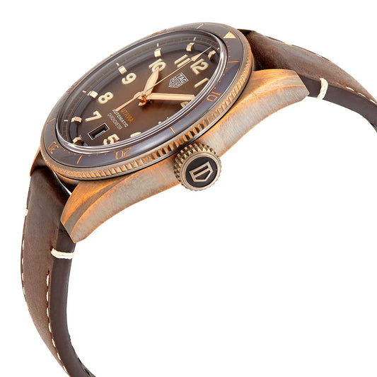 Tag Heuer Autavia Brown Dial Brown Leather Strap Watch - WBE5191.FC8276
