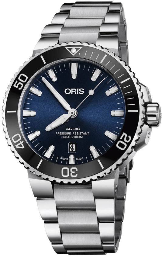 ORIS Aquis Date 43.5MM Diver Watch - 01 733 7730 4135-0782405PEB
