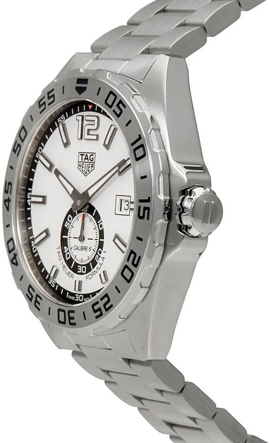 TAG Heuer Formula 1 Automatic White Dial Silver Strap Watch – WAZ2013.BA0842